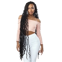 Glamourtress, wigs, weaves, braids, half wigs, full cap, hair, lace front, hair extension, nicki minaj style, Brazilian hair, crochet, hairdo, wig tape, remy hair, Lace Front Wigs, Remy Hair, Sensationnel Lulutress Synthetic Braid - 3X DISTRESSED LOCS 40