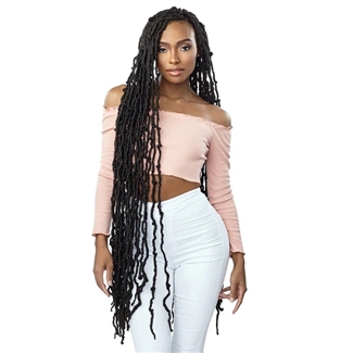 Glamourtress, wigs, weaves, braids, half wigs, full cap, hair, lace front, hair extension, nicki minaj style, Brazilian hair, crochet, hairdo, wig tape, remy hair, Lace Front Wigs, Remy Hair, Sensationnel Lulutress Synthetic Braid - 3X DISTRESSED LOCS 40