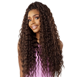 Glamourtress, wigs, weaves, braids, half wigs, full cap, hair, lace front, hair extension, nicki minaj style, Brazilian hair, crochet, hairdo, wig tape, remy hair, Lace Front Wigs, Remy Hair, Sensationnel Lulutress Synthetic Braid - 3X FRENCH WAVE 24