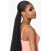 Glamourtress, wigs, weaves, braids, half wigs, full cap, hair, lace front, hair extension, nicki minaj style, Brazilian hair, crochet, hairdo, wig tape, remy hair, Lace Front Wigs, Remy Hair, Sensationnel Synthetic Ponytail Instant Pony Wrap FRENCH WAVE30