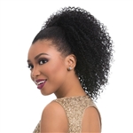 Glamourtress, wigs, weaves, braids, half wigs, full cap, hair, lace front, hair extension, nicki minaj style, Brazilian hair, crochet, hairdo, wig tape, remy hair, Lace Front Wigs, Remy Hair, Sensationnel Synthetic Ponytail Instant Pony - KINKY JERRY