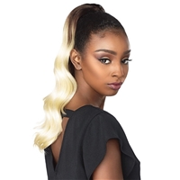 Glamourtress, wigs, weaves, braids, half wigs, full cap, hair, lace front, hair extension, nicki minaj style, Brazilian hair, crochet, hairdo, wig tape, remy hair, Lace Front Wigs, Remy Hair, Sensationnel Synthetic Ponytail Instant Pony - OCEAN WAVE 18