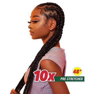 Glamourtress, wigs, weaves, braids, half wigs, full cap, hair, lace front, hair extension, nicki minaj style, Brazilian hair, crochet, hairdo, wig tape, remy hair, Lace Front Wigs, Sensationnel Synthetic Braid - 10X X-Pression Pre-Stretched Braid 48