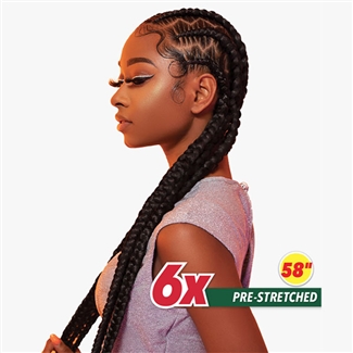 Glamourtress, wigs, weaves, braids, half wigs, full cap, hair, lace front, hair extension, nicki minaj style, Brazilian hair, crochet, hairdo, wig tape, remy hair, Lace Front Wigs, Sensationnel Synthetic Braid - 6X X-PRESSION PRE-STRETCHED BRAID 58"