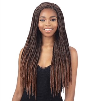 Glamourtress, wigs, weaves, braids, half wigs, full cap, hair, lace front, hair extension, nicki minaj style, Brazilian hair, crochet, hairdo, wig tape, remy hair, Lace Front Wigs, Freetress Synthetic Crochet Braid - 3X INDIVIDUAL BOX BRAID 22