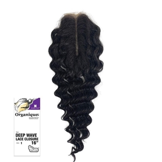 Glamourtress, wigs, weaves, braids, half wigs, full cap, hair, lace front, hair extension, nicki minaj style, Brazilian hair, crochet, hairdo, wig tape, remy hair, Lace Front Wigs, Shake-N-Go Organique Mastermix Synthetic Lace Closure - DEEP WAVE 16"