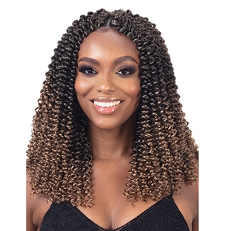 Glamourtress, wigs, weaves, braids, half wigs, full cap, hair, lace front, hair extension, nicki minaj style, Brazilian hair, crochet, hairdo, wig tape, remy hair, Lace Front Wigs, Remy Hair, Freetress Synthetic Braid - 3X TAHITI WATER CURL 12