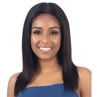 Glamourtress, wigs, weaves, braids, half wigs, full cap, hair, lace front, hair extension, nicki minaj style, Brazilian hair, crochet, hairdo, wig tape, remy hair, Shake-N-Go Girlfriend 100% Virgin Human Hair HD Lace Front Wig - STRAIGHT 18