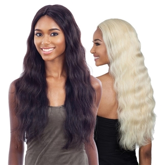 Glamourtress, wigs, weaves, braids, half wigs, full cap, hair, lace front, hair extension, nicki minaj style, Brazilian hair, crochet, hairdo, wig tape, remy hair, Lace Front Wigs, Naked 100% Human Hair Freedom Lace Part Wig - Natural 702 (613)