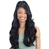 Glamourtress, wigs, weaves, braids, half wigs, full cap, hair, lace front, hair extension, nicki minaj style, Brazilian hair, crochet, wig tape, remy hair, Lace Front Wigs, FreeTress Equal Half Up 13x5 HD Illusion Lace Frontal Wig - HDL 09