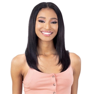 Glamourtress, wigs, weaves, braids, half wigs, full cap, hair, lace front, hair extension, nicki minaj style, Brazilian hair, crochet, hairdo, wig tape, remy hair, Lace Front Wigs, Remy Hair, Naked Nature 100% Human Hair Tru-2-U Part Wig - TRU STRAIGHT