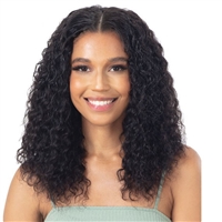 Glamourtress, wigs, weaves, braids, half wigs, full cap, hair, lace front, hair extension, nicki minaj style, Brazilian hair, crochet, hairdo, wig tape, remy hair, Naked Nature 100% Brazilian Virgin Wet & Wavy Weave - DEEP WAVE 3PCS ( 14,16,18 )