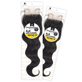 Glamourtress, wigs, weaves, braids, half wigs, full cap, hair, lace front, hair extension, nicki minaj style, Brazilian hair, crochet, hairdo, wig tape, remy hair, Lace Front Wigs, Organique Mastermix Weave - 4X4 LACE CLOSURE BODY WAVE 16