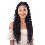 Glamourtress, wigs, weaves, braids, half wigs, full cap, hair, lace front, hair extension, nicki minaj style, Brazilian hair, crochet, hairdo, wig tape, remy hair, Lace Front Wigs, Shake-N-Go Synthetic Organique Ponytail - BEACH CURL 28