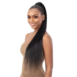Glamourtress, wigs, weaves, braids, half wigs, full cap, hair, lace front, hair extension, nicki minaj style, Brazilian hair, crochet, hairdo, wig tape, remy hair, Lace Front Wigs, Shake N Go Organique Pony Pro Mastermix Pony Express Wrap - TRUE YAKY
