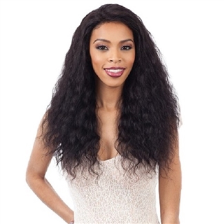 Glamourtress, wigs, weaves, braids, half wigs, full cap, hair, lace front, hair extension, nicki minaj style, Brazilian hair, crochet, hairdo, wig tape, remy hair, Lace Front Wigs, Naked Brazilian Natural Wet & Wavy Human Hair Lace Front Wig - Loose Deep