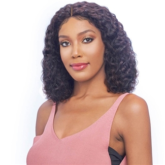 Glamourtress, wigs, weaves, braids, half wigs, full cap, hair, lace front, hair extension, nicki minaj style, Brazilian hair, crochet, hairdo, wig tape, remy hair, Vanessa 100% Brazilian Human Hair Wet & Wavy Lace Wig - TMH GINI