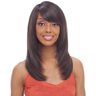 Glamourtress, wigs, weaves, braids, half wigs, full cap, hair, lace front, hair extension, nicki minaj style, Brazilian hair, crochet, hairdo, wig tape, remy hair, Lace Front Wigs, Remy Hair, Human Hair, Vanessa Enjoy Fashion Wig - JOY TESIO