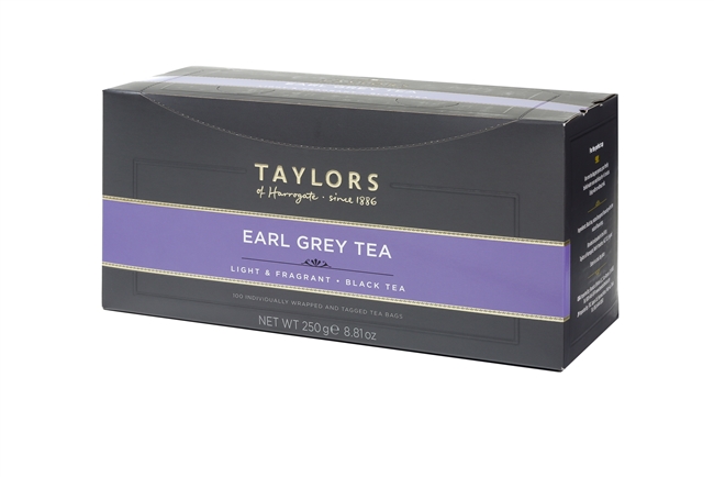 Taylors of Harrogate Earl Grey  - 100 Wrapped Tea Bags