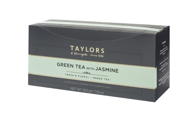Taylors of Harrogate Green Tea with Jasmine  - 100 Wrapped Tea Bags