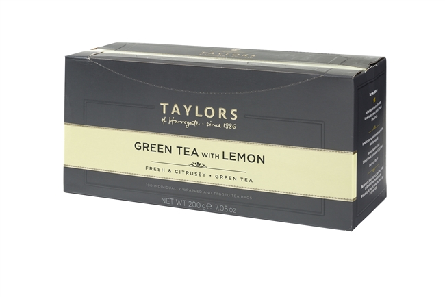 Taylors of Harrogate Green Tea with Lemon  - 100 Wrapped Tea Bags