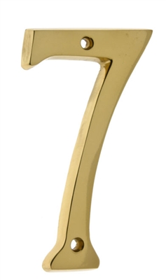 23027 4" Cast Solid Brass Number: #7