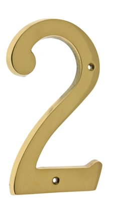 23202 6" Cast Solid Brass Number: #2