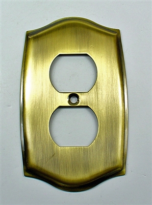 Round Single Receptacle Plate