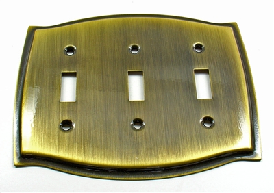 Round Triple Switch Plate