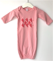 Berry Players on Pink - Newborn/Infant Gown