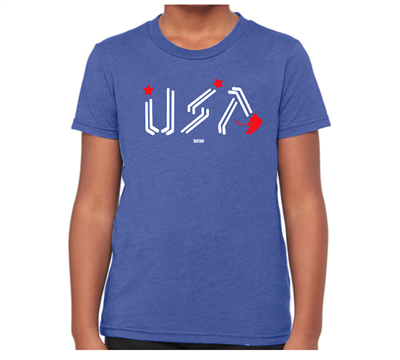 USA - STICKS TOGETHER (Royal) Youth 5T ONLY