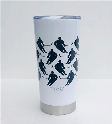 20.9 oz Hockey Player Travel Tumbler -SOLD OUT