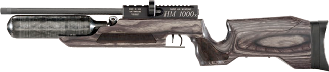 HM1000X Mini LRT Rifle .25 cal w/ Black Laminate, RH Action