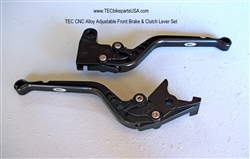 TEC CNC Alloy Adjustable Front Brake & Clutch Lever Set