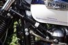 Triumph Steering Damper Kit for 2001-2015 ** BLACK ** (LEFT MOUNT)