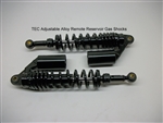 TEC Adjustable Alloy Remote Reservoir Shocks for Triumph Thruxton Scrambler