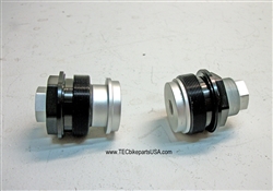 TEC CNC Fork Top Pre Load Adjusters for Cartridge-Type Forks: Speed Twin, T120 etc