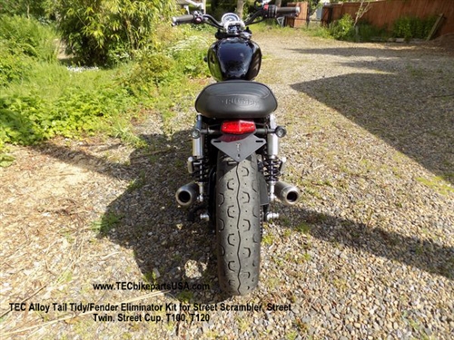 Street twin outlet fender eliminator