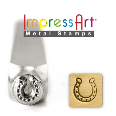 Impress Art Horseshoe Metal Design Stamp - SGSC1510-J-6MM