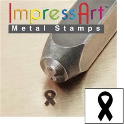 Impress Art Breast Cancer Ribbon Metal Design Stamp - SGSC1510-L-4MM