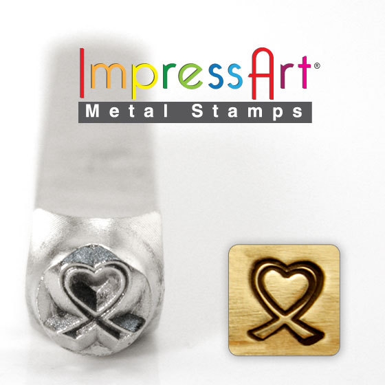 Impress Art 6mm Handprint Outline Metal Design 2 Stamp Set - Metal Stamp -  Metal Stamping and Jewelry Tool - SGSC155-O-6mm