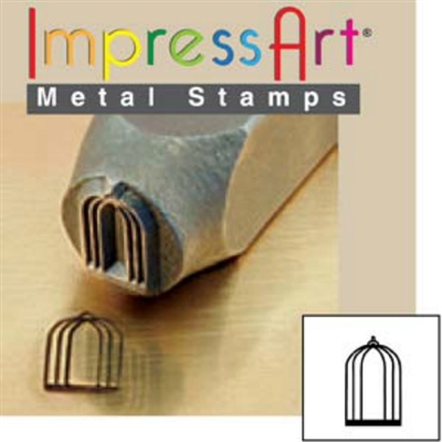 Impress Art Bird Cage Metal Design Stamp - SGSC1512-A-9.5MM