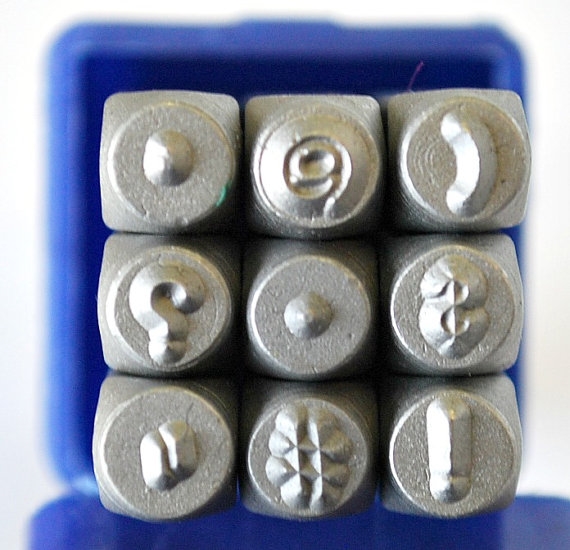 3mm Punctuation Metal Stamp Set - SG-3P