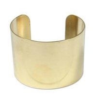 Brass 2" Bracelet Metal Stamping Cuff - 1 Piece - SG-CUFF2