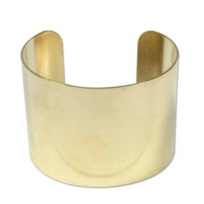 Brass 2" Bracelet Metal Stamping Cuff - 1 Piece - SG-CUFF2