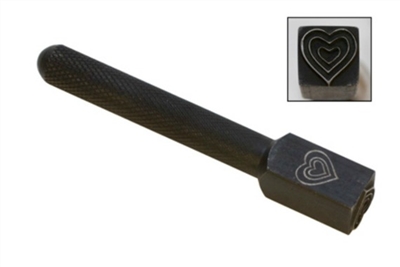 Eurotool Elite Jumbo Design Triple Heart Metal Design Stamp - SG-PUN225.14
