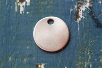 Pewter 1" Circle with Ring Metal Stamping Blank - 1 Piece - SG139.1433