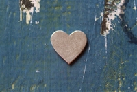 Pewter 3/4" Heart Metal Stamping Blank - 1 Piece - SG139.1478