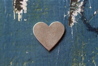 Pewter 1" Heart Metal Stamping Blank - 1 Piece - SG139.1479