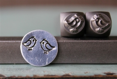 Brand New Supply Guy Design - Chickie Love Bird Metal Design Stamp Set - SGCH-1089